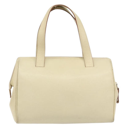 Prada PRADA Hand Bag Leather Beige Authentic BA8175