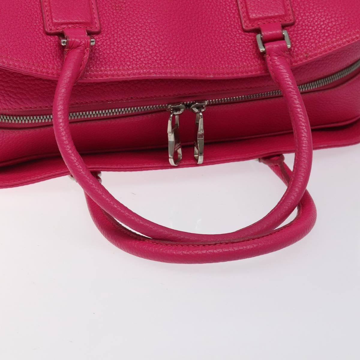 Loewe LOEWE Anagram Hand Bag Leather Pink Gold Authentic yk17930