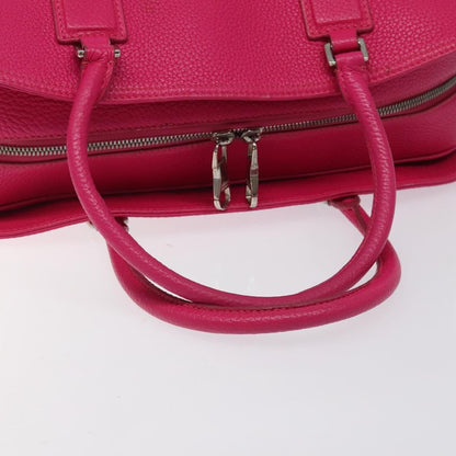 Loewe LOEWE Anagram Hand Bag Leather Pink Gold Authentic yk17930