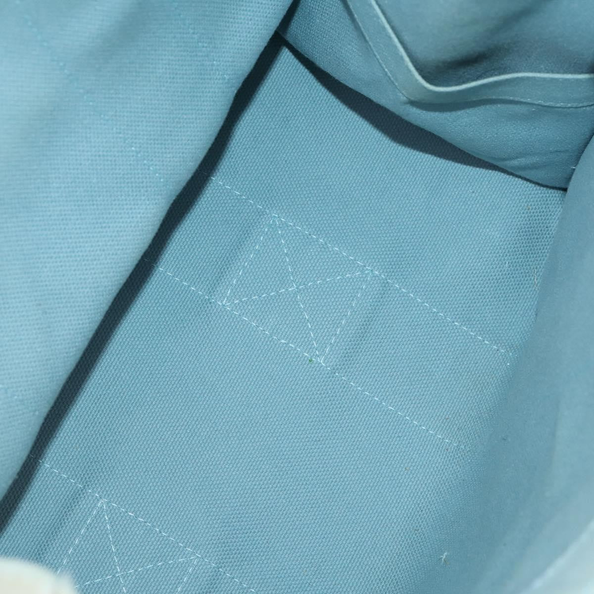 Hermès Hermès HERMES Bora Bora MM Hand Bag Canvas 2 Set Baby Blue Silver Authentic mr1842
