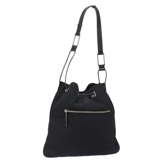 Gucci GUCCI Shoulder Bag Canvas Black Silver 001 4021 Authentic ep9915