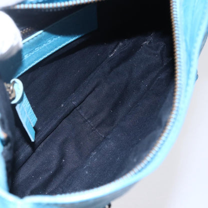 Balenciaga BALENCIAGA The Shoulder Shoulder Bag Leather Blue 138226 Authentic 149200