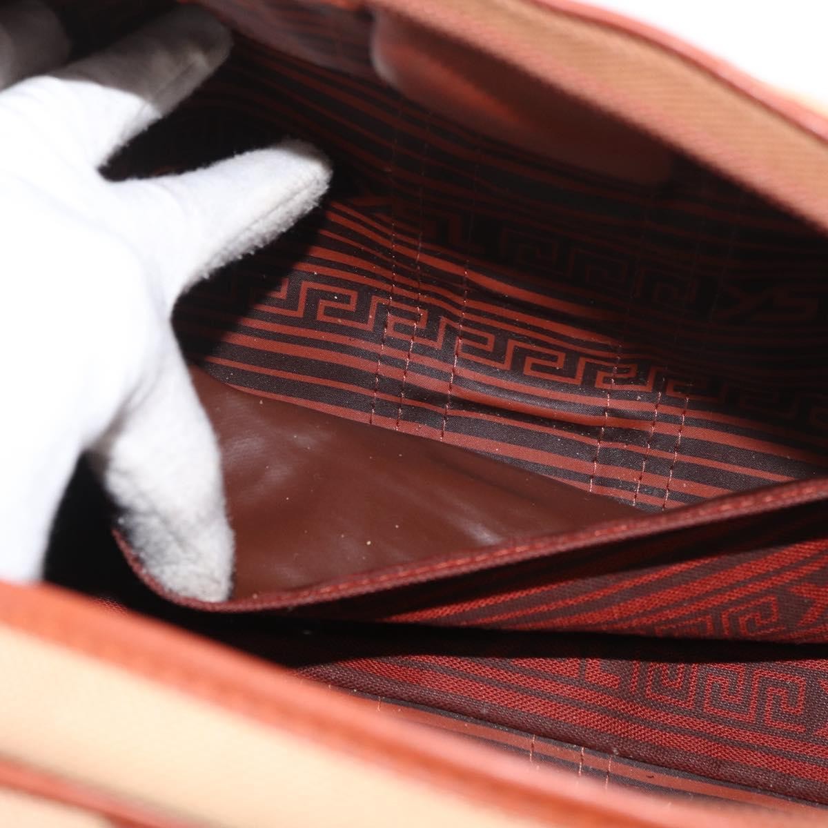 Saint Laurent SAINT LAURENT Boston Bag Canvas Brown Authentic BA12896
