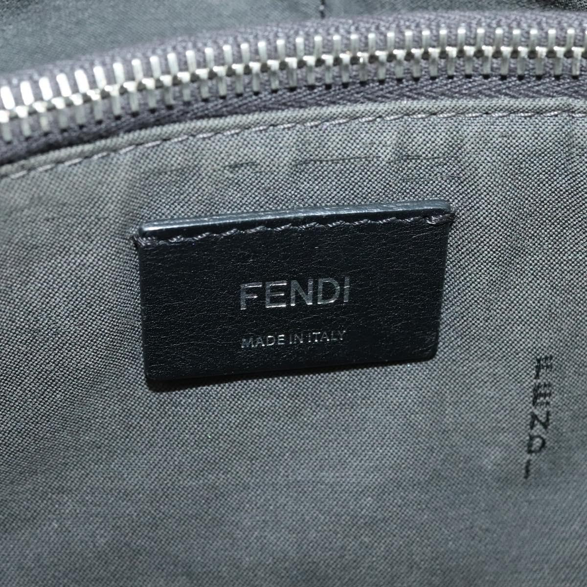 Fendi FENDI Hand Bag Mouton 2way Blue Silver Authentic 126111