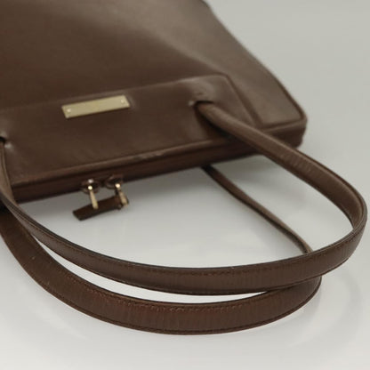 Gucci GUCCI Tote Bag Leather Brown Authentic 133332