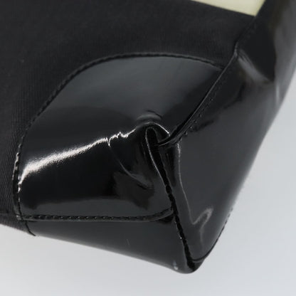 Gucci GUCCI Shoulder Bag Enamel Canvas Black Gold 001 4231 Authentic 121347