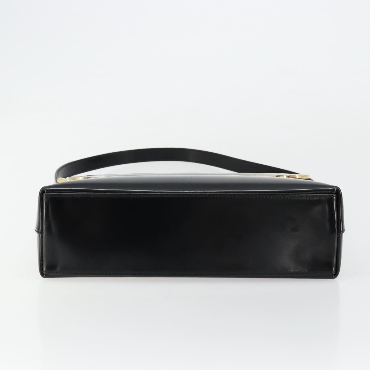 Gucci GUCCI Shoulder Bag Patent leather Black Gold 001 2113 1792 Authentic 149795