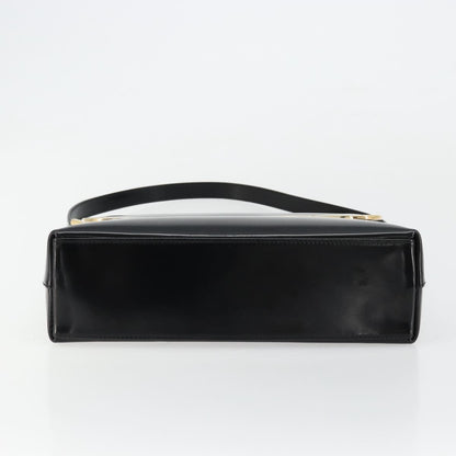 Gucci GUCCI Shoulder Bag Patent leather Black Gold 001 2113 1792 Authentic 149795