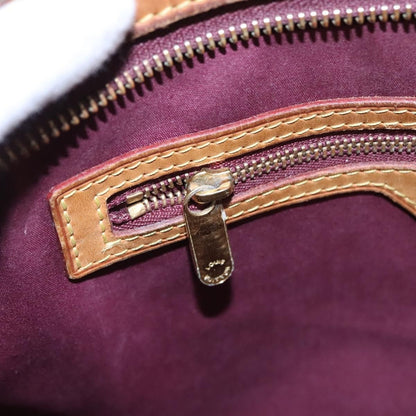 Louis Vuitton LOUIS VUITTON Vernis Blair MM Hand Bag 2way Rouge Favist M91690 LV Authentic EC506