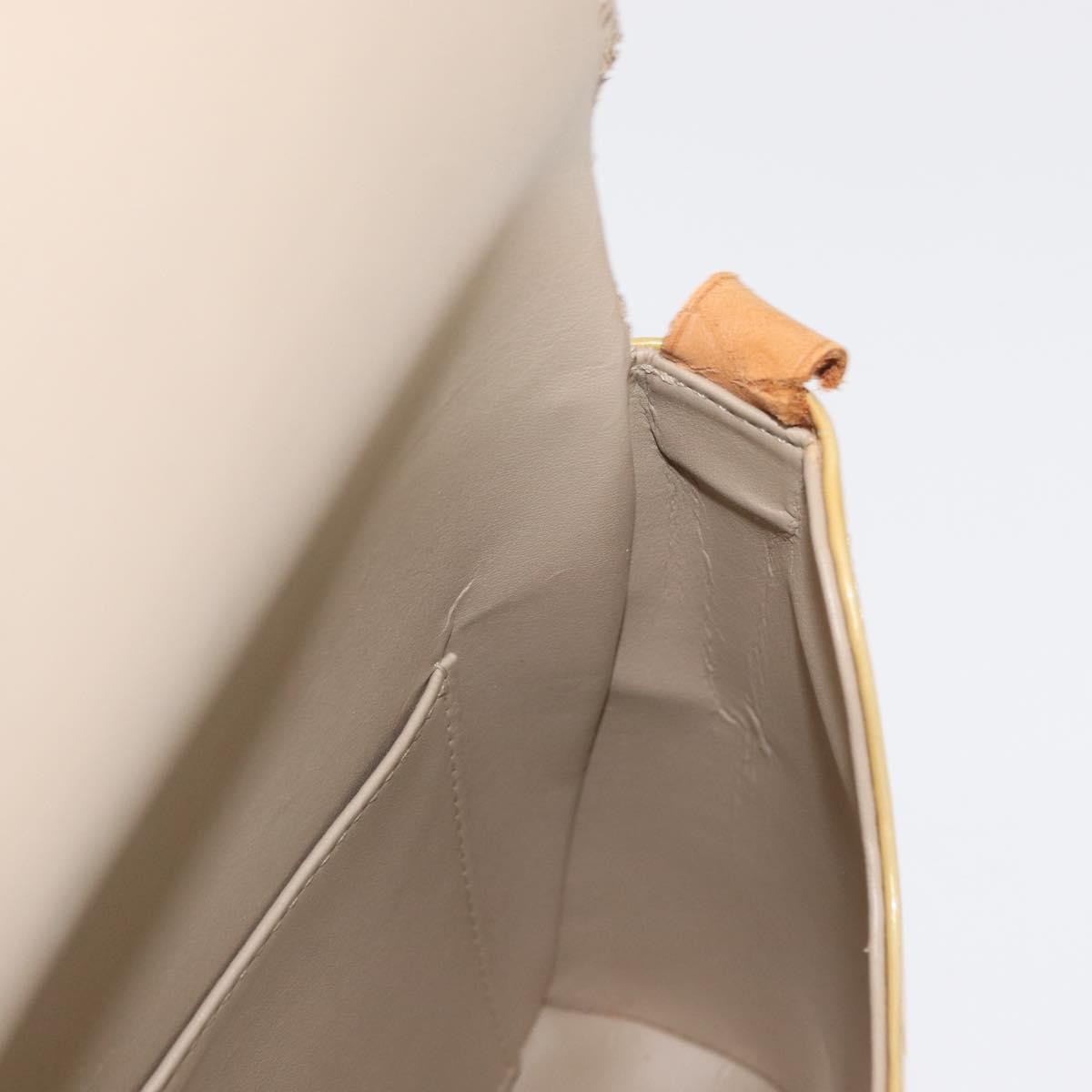 Louis Vuitton LOUIS VUITTON Monogram Vernis Thompson Street Bag Beige M91301 LV Authentic 156991