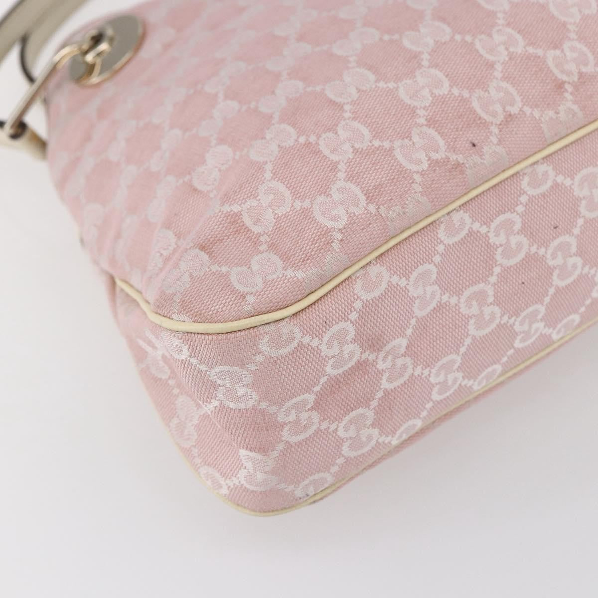 Gucci GUCCI GG Canvas Tote Bag Pink Gold 121023 Authentic ep11753
