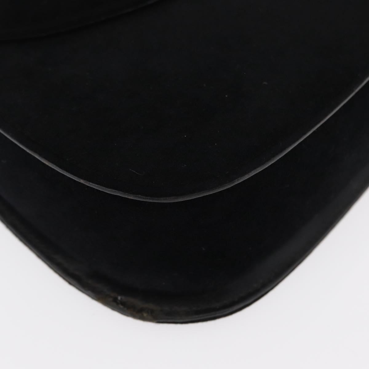 Gucci GUCCI Hand Bag Suede Black Authentic 153123