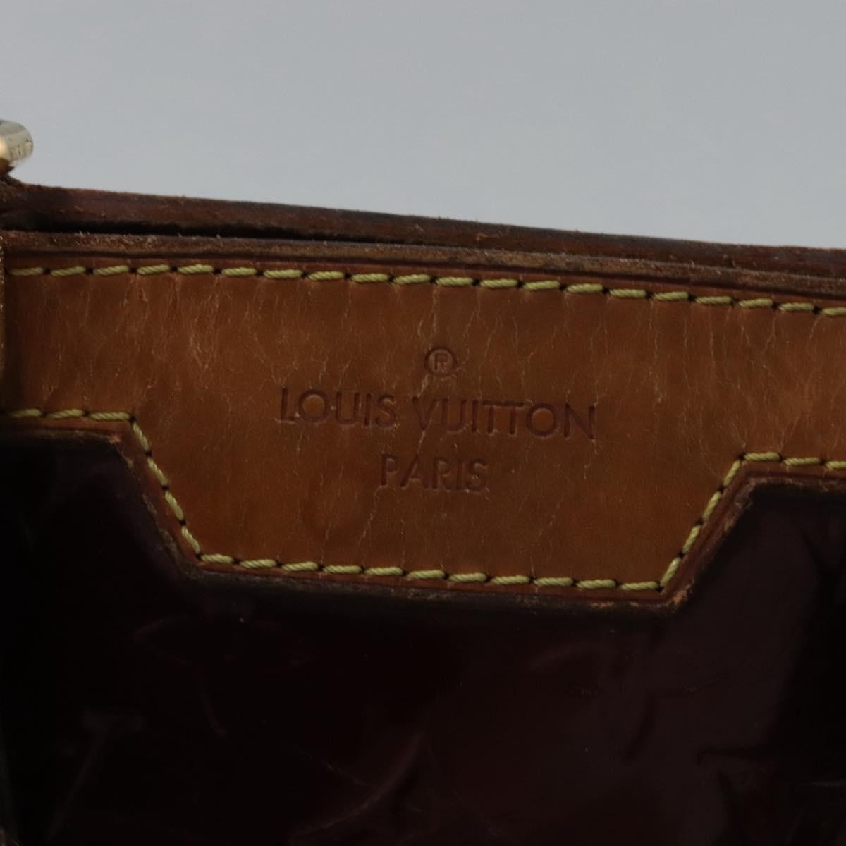 Louis Vuitton LOUIS VUITTON Vernis Blair MM Hand Bag 2way Rouge Favist M91690 LV Authentic EC506