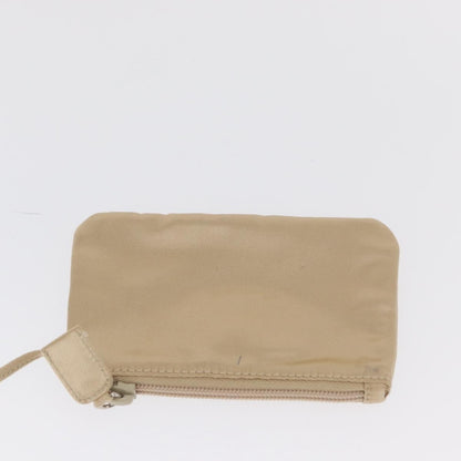 Prada PRADA Hand Bag Satin Beige Authentic 166753