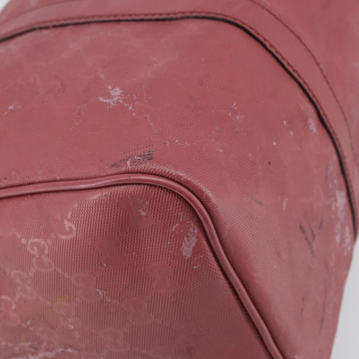 Gucci GUCCI GG Implementation Boston Bag PVC Gold Pink 193603 Authentic 166330