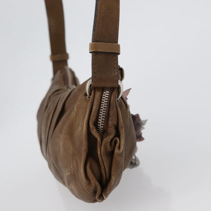 Chloé Chloé Chloe Shoulder Bag Leather Brown Silver Authentic 172747