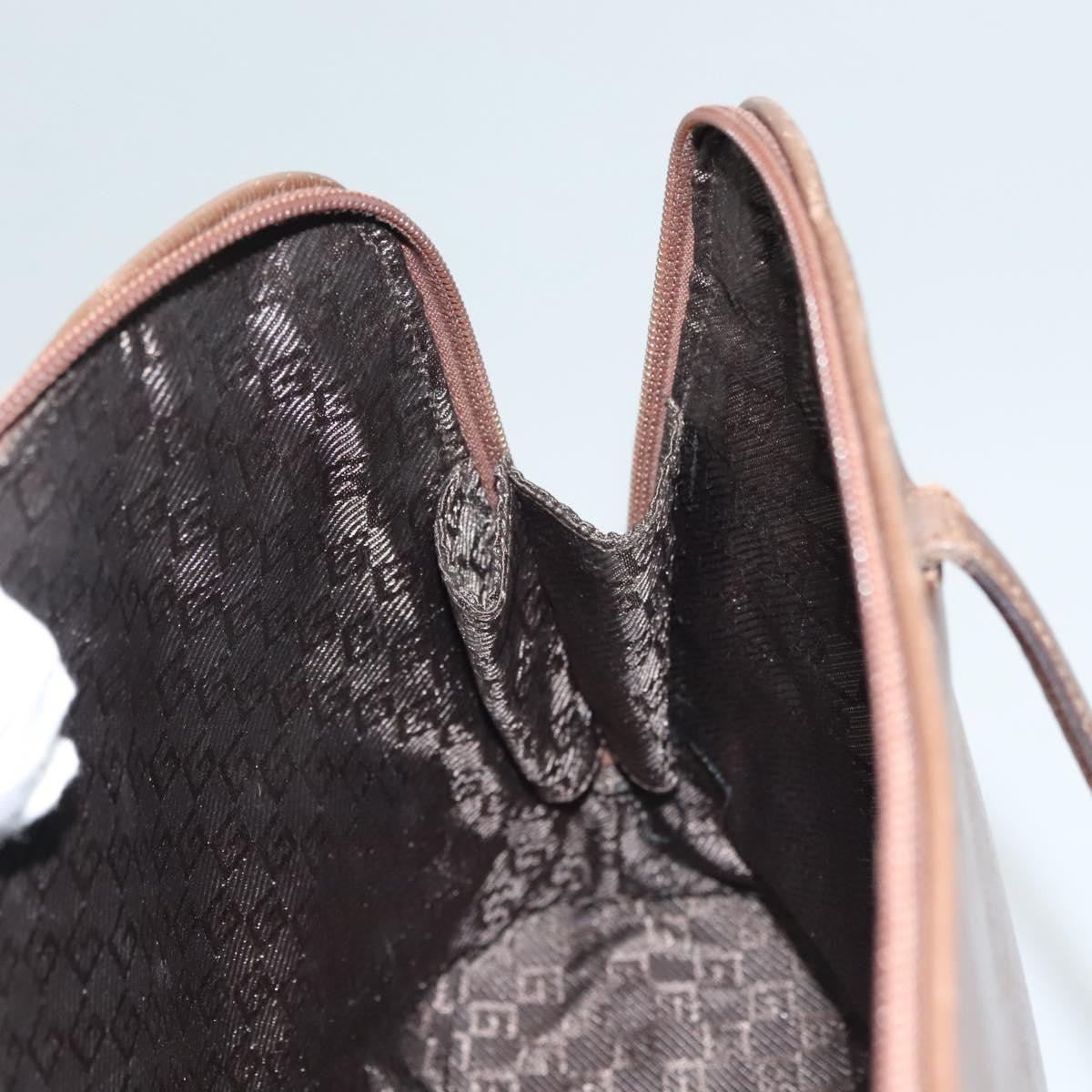 Gucci GUCCI Tote Bag Leather Brown Authentic 133332
