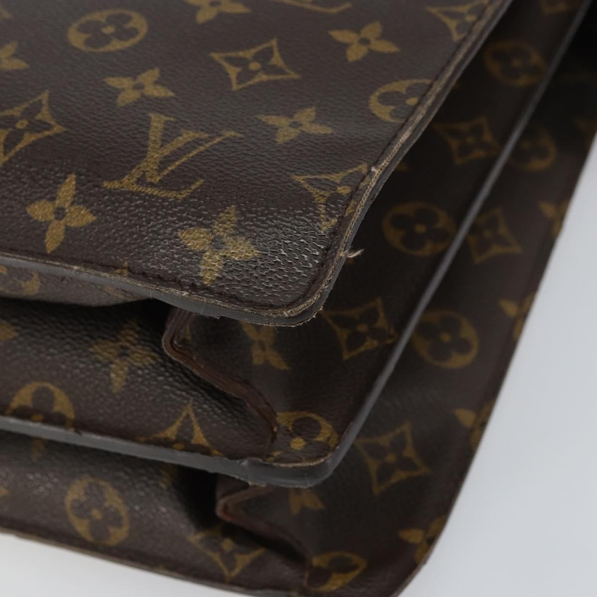 Louis Vuitton LOUIS VUITTON Monogram Serviette Fermoir Business Bag M53305 LV Authentic bs32001