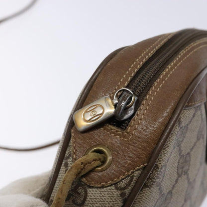 Gucci GUCCI GG Supreme Web Sherry Line Shoulder Bag PVC Beige 89 02 066 Authentic 133869