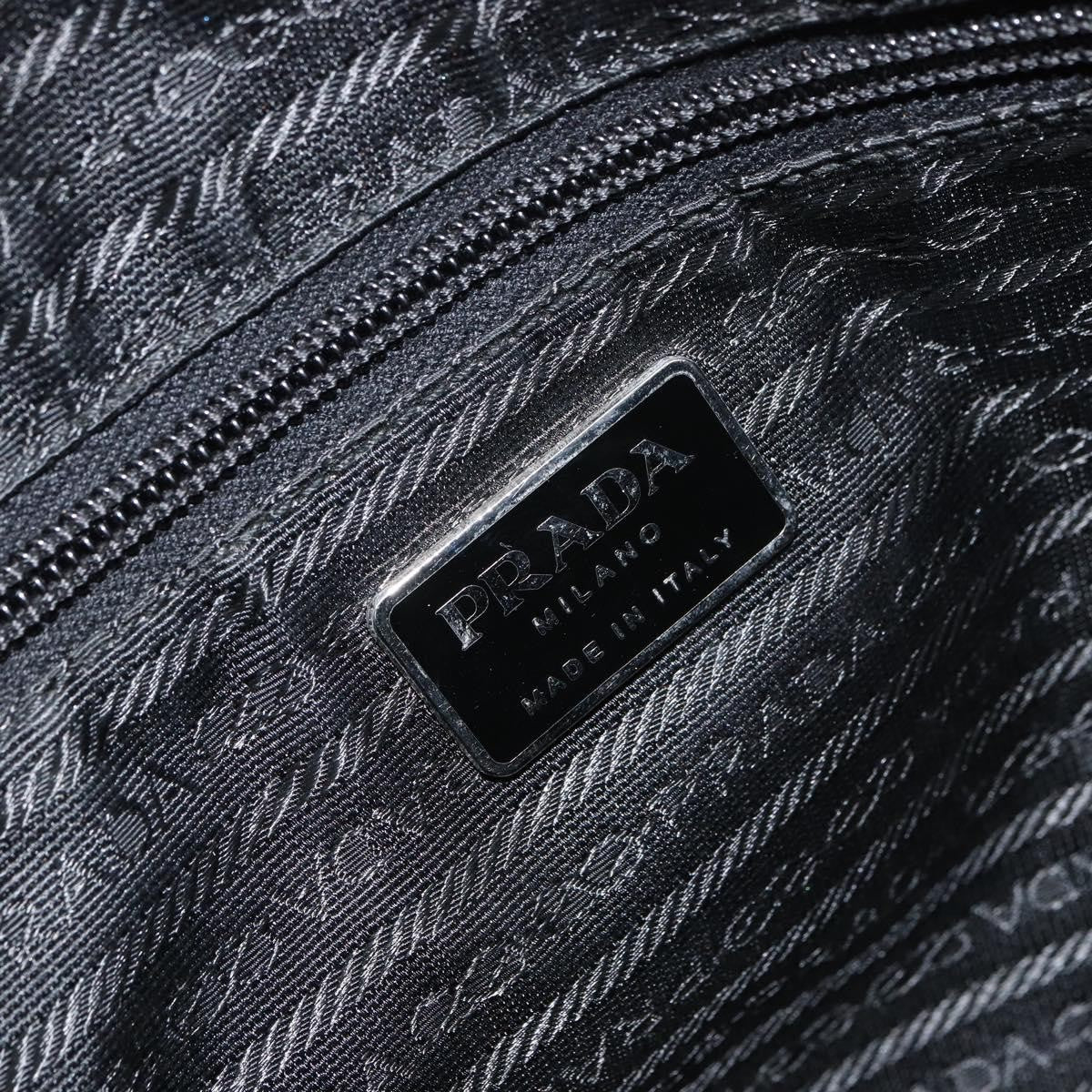 Prada PRADA Hand Bag Nylon Red Silver Authentic BA8645