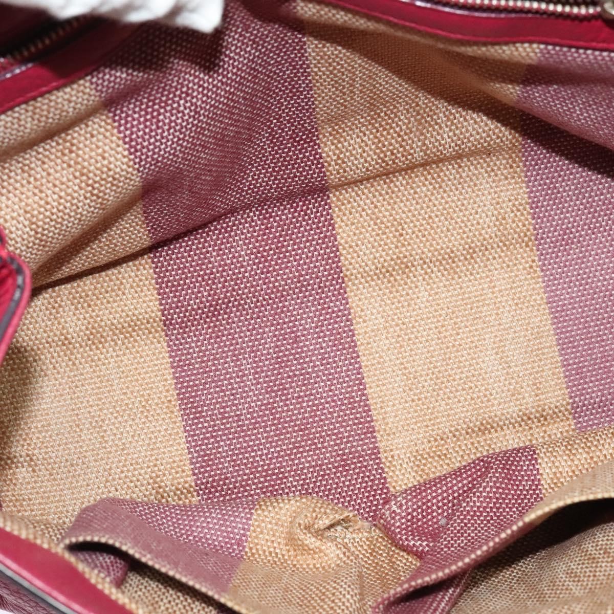 Gucci GUCCI Bamboo Daily Hand Bag Leather 2way Pink Silver 370831 Authentic BA5180