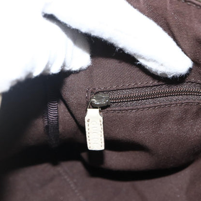 Gucci GUCCI GG Canvas Hand Bag Beige Gold 130942 Authentic BSZ194