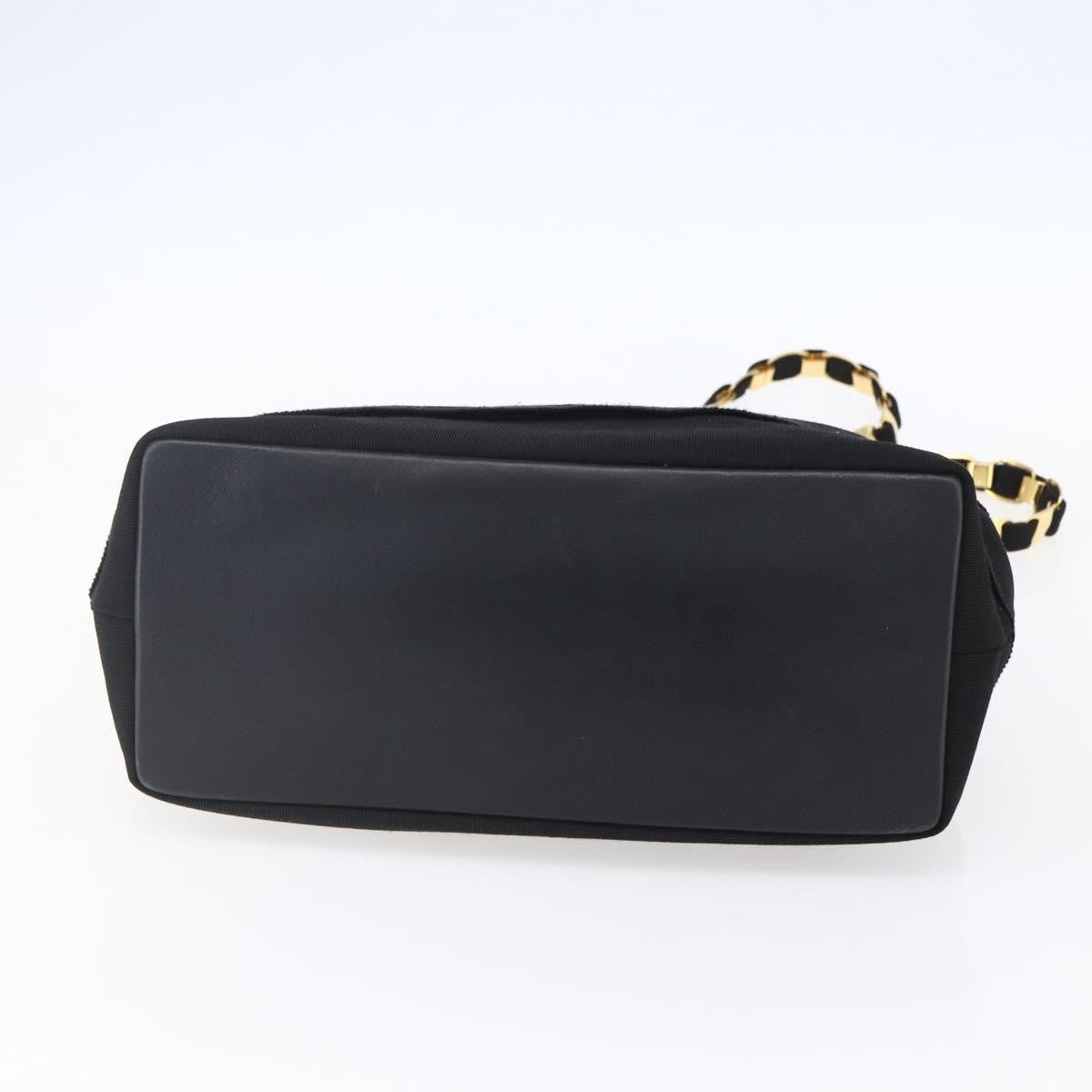 Salvatore Ferragamo Salvatore Ferragamo Chain Vala Tote Bag Canvas Navy Gold Authentic BA7334