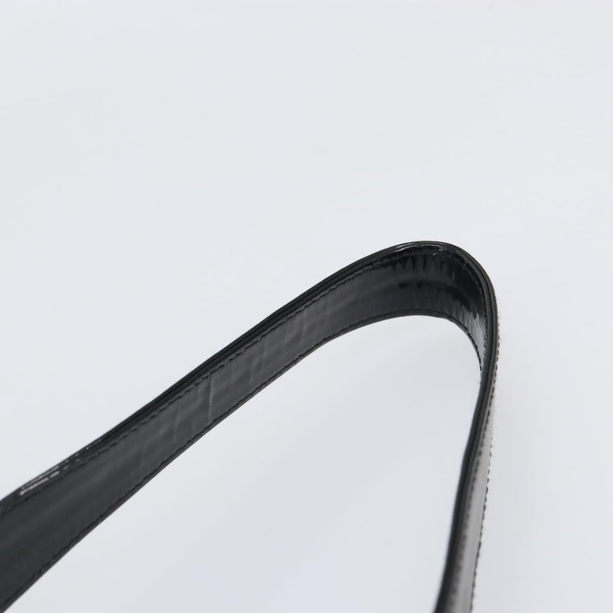 Gucci GUCCI Shoulder Bag Enamel Black Authentic 160485