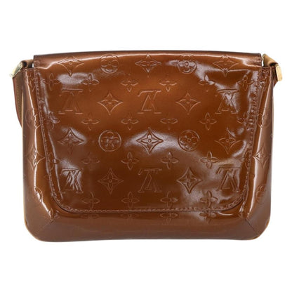 Louis Vuitton LOUIS VUITTON Monogram Vernis Thompson Street Bag Bronze M91124 LV Authentic 147761