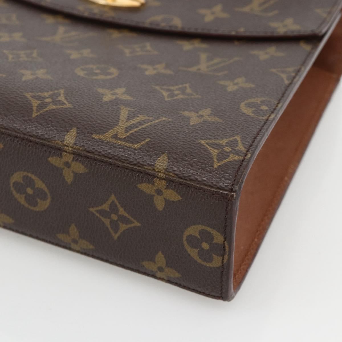 Louis Vuitton LOUIS VUITTON Monogram Malesherbes Hand Bag M51379 LV Authentic 152143
