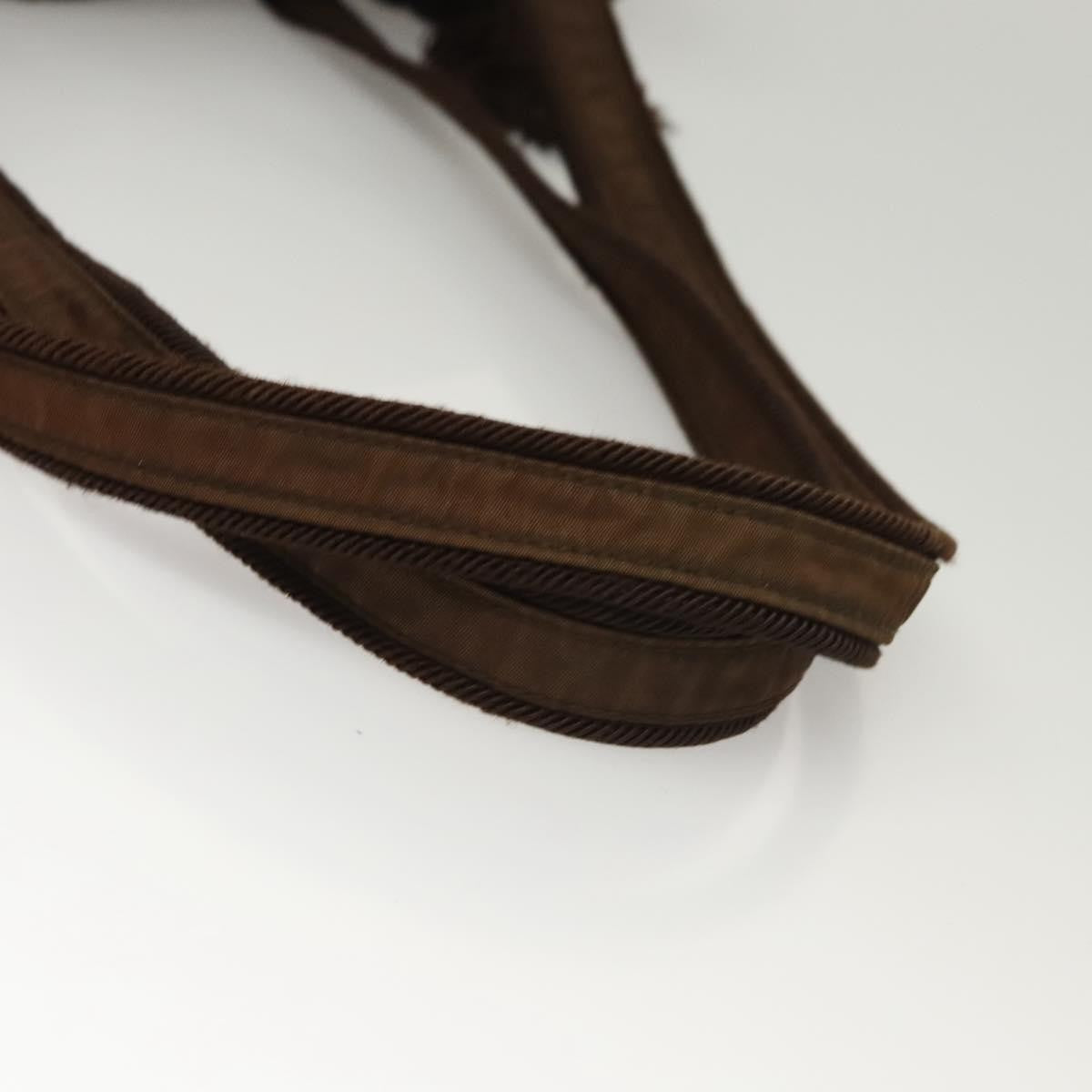Prada PRADA Tote Bag Nylon Brown Authentic th5852