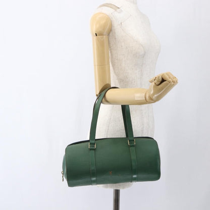 Louis Vuitton LOUIS VUITTON Epi Soufflot Hand Bag Green M52224 LV Authentic 170774