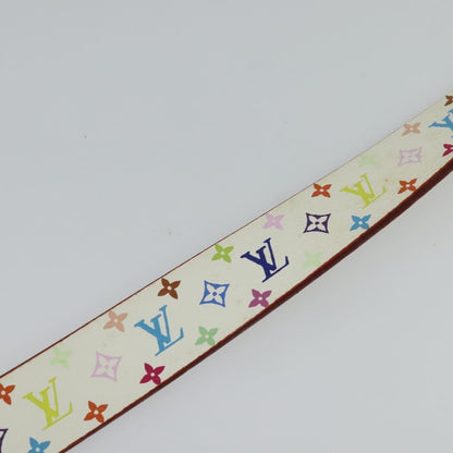 Louis Vuitton LOUIS VUITTON Monogram Multicolor Ceinture Carre Belt White M9270U LV Authentic MY153 Bag