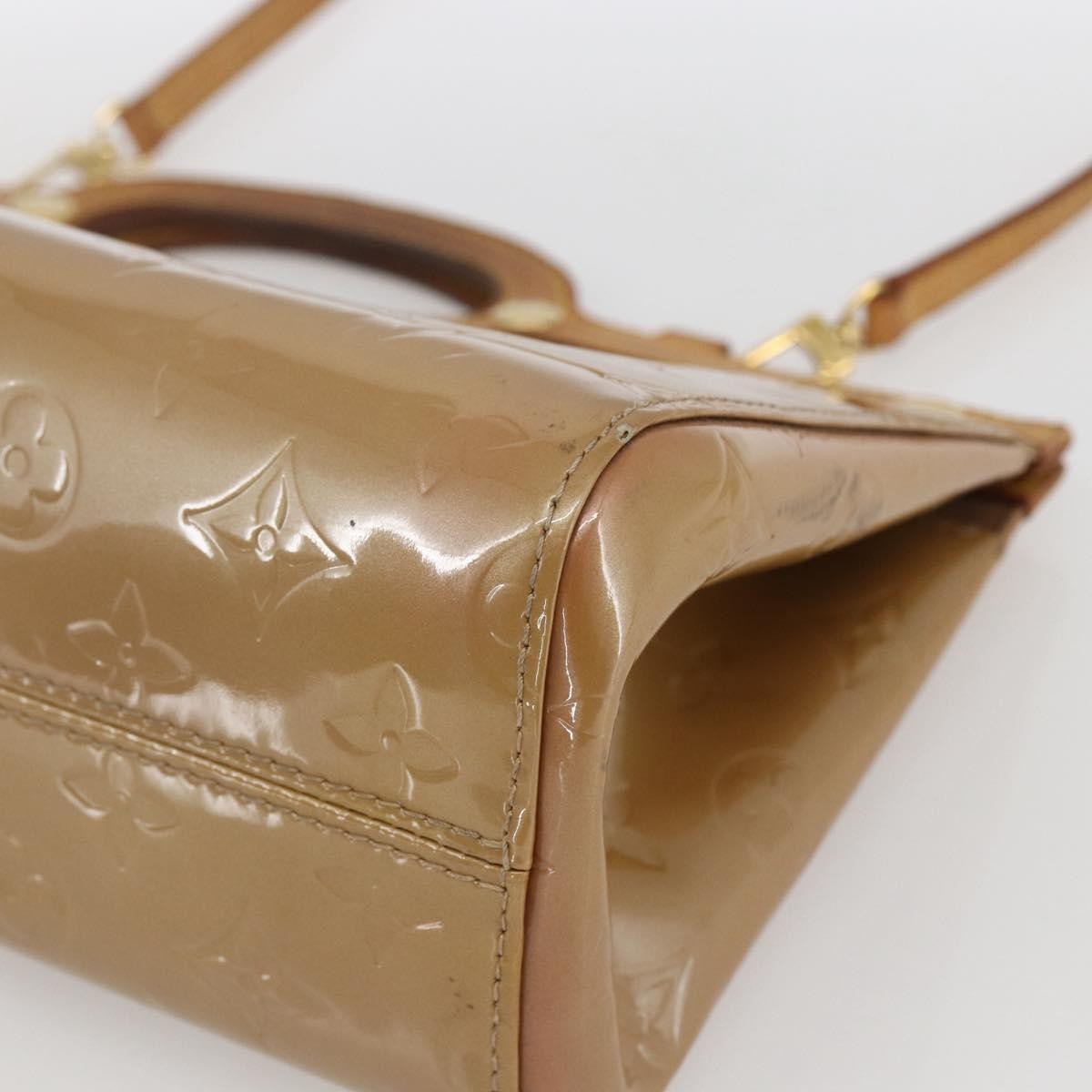 Louis Vuitton LOUIS VUITTON Monogram Vernis Roxbury Drive Bag 2Way Noisette M91372 Authentic 164676
