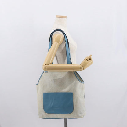 Hermès Hermès HERMES Tote Bag Canvas Gray Silver Authentic ep12780