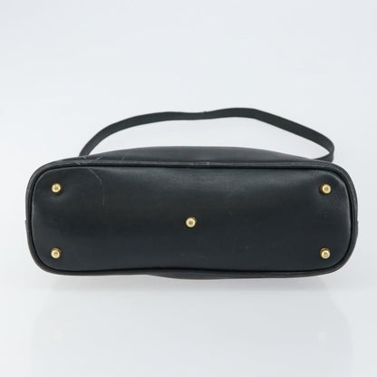 Gucci GUCCI Bamboo Hand Bag Leather 2way Navy Gold 000 2058 0290 0 Authentic 145765