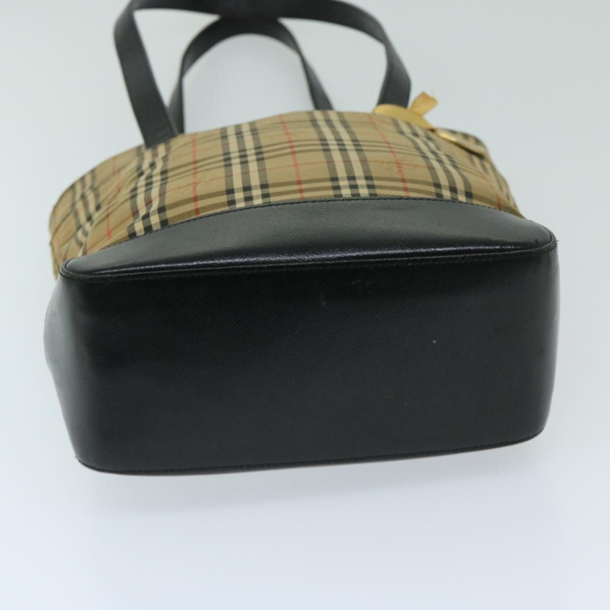 Burberrys Burberrys Nova Check Shoulder Bag Canvas Beige Black Authentic yk11247