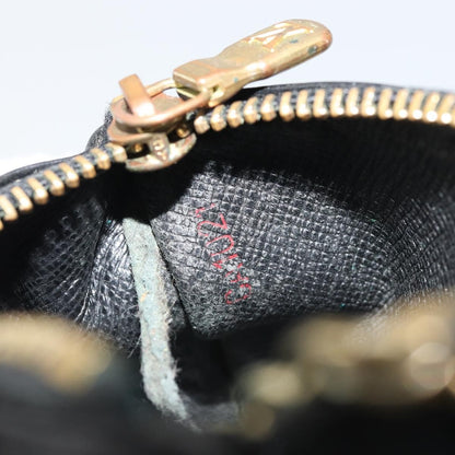Louis Vuitton LOUIS VUITTON Epi Pochette Cles Coin Purse Black M63802 LV Authentic YKZ1632