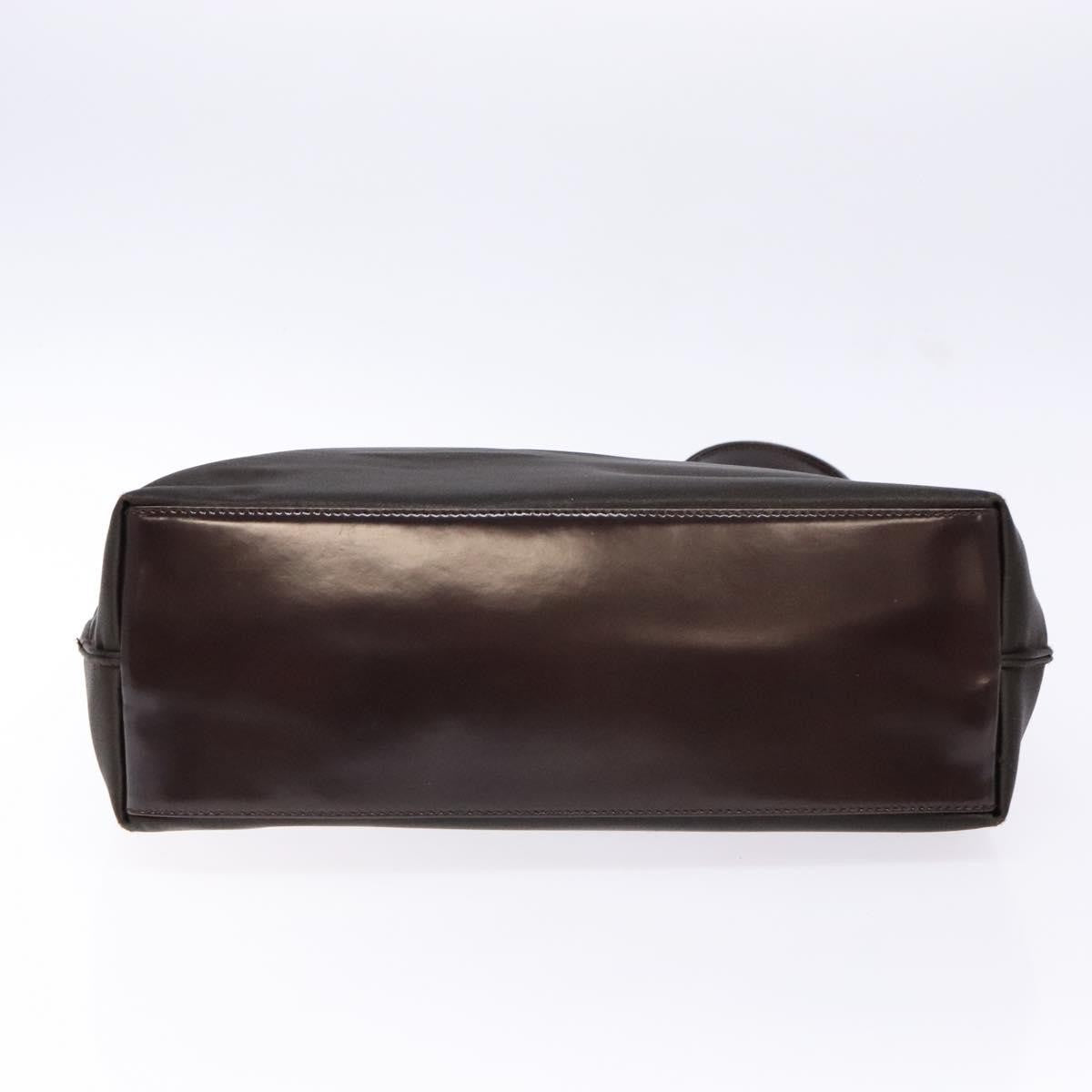 Gucci GUCCI Shoulder Bag Nylon Brown Silver 001 3017 Authentic 135184
