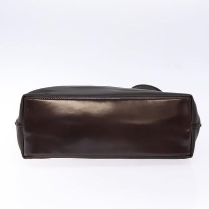 Gucci GUCCI Shoulder Bag Nylon Brown Silver 001 3017 Authentic 135184