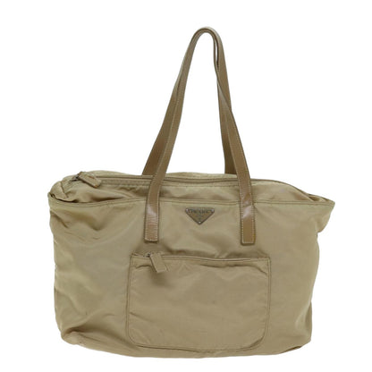 Prada PRADA Tote Bag Nylon Beige Authentic 75668