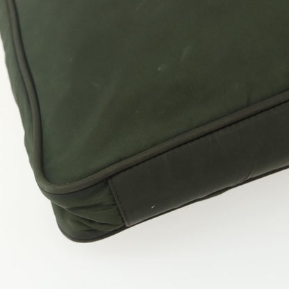 Prada PRADA Tote Bag Nylon Green Silver Authentic 151686
