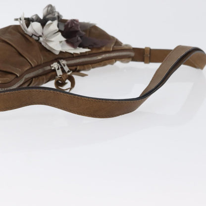 Chloé Chloé Chloe Shoulder Bag Leather Brown Silver Authentic 172747