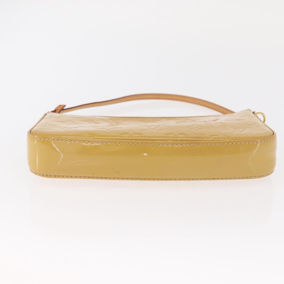 Louis Vuitton LOUIS VUITTON Vernis Pochette Accessoires Accessory Pouch Citrin LV Authentic 161520 Bag