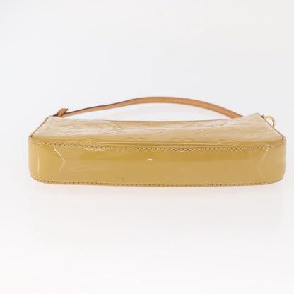 Louis Vuitton LOUIS VUITTON Vernis Pochette Accessoires Accessory Pouch Citrin LV Authentic 161520 Bag