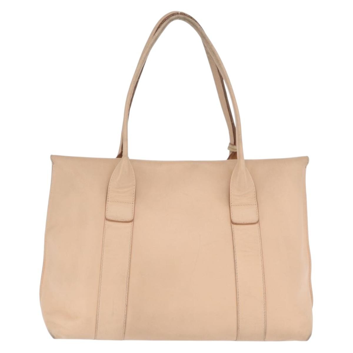 Salvatore Ferragamo Salvatore Ferragamo Gancini Shoulder Bag Leather Pink Gold Authentic 171552