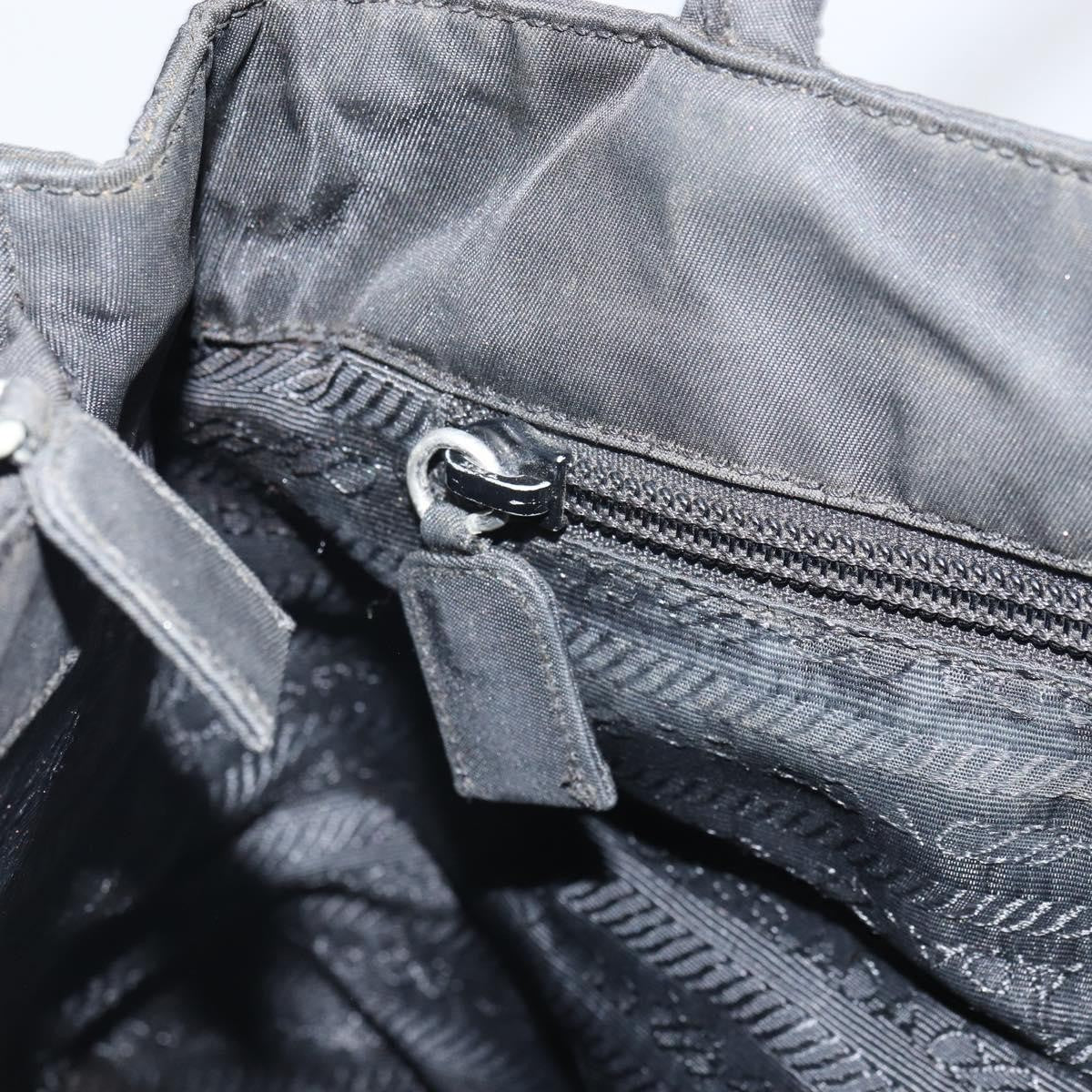 Prada PRADA Hand Bag Nylon Black Authentic 161789