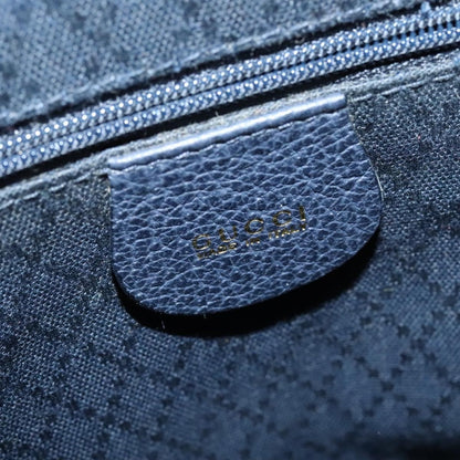Gucci GUCCI Bamboo Backpack Suede Navy Gold 003 2034 0030 Authentic ep10733 Bag