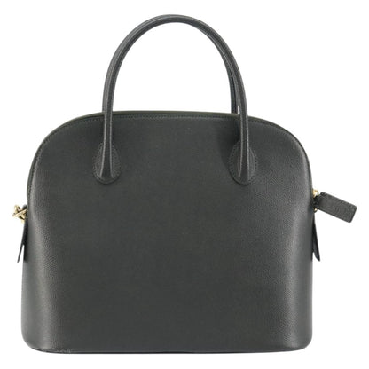 Celine CELINE Hand Bag Leather 2way Green Gold Authentic 161118
