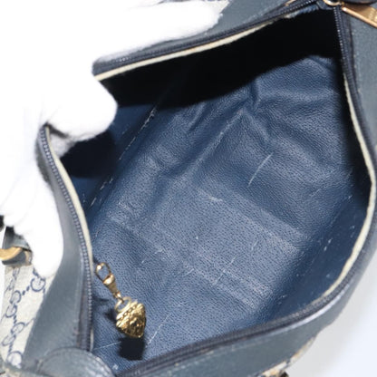 Gucci GUCCI GG Supreme Sherry Line Bag PVC 2way Navy Red gold 002 39 0069 Authentic ep12291